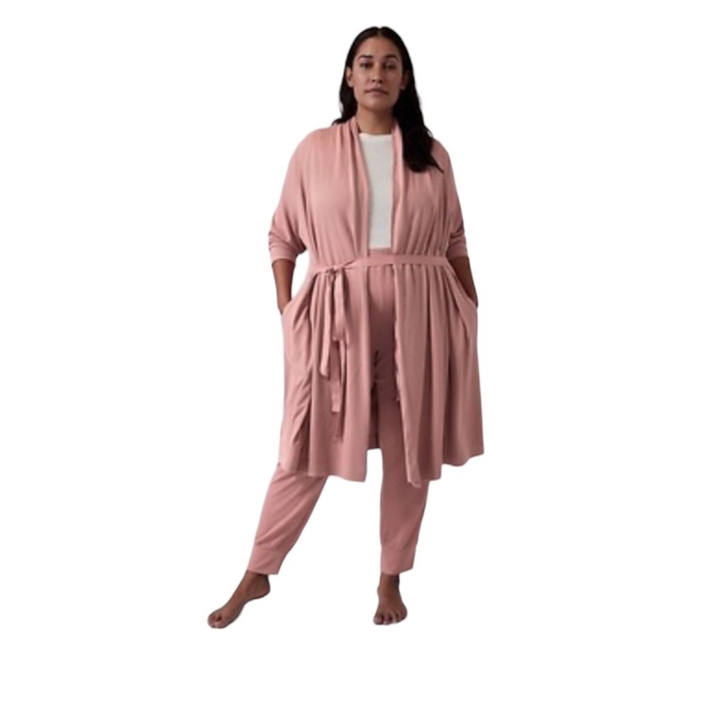 Athleta Wind Down Waffle Knit Sleep Rope Breathable Lounge Wear Plus Size Nwot